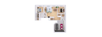 2 bed 2 bath at River View at Bexley Apartments, River View at Bexley, OH