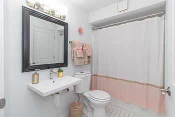 Vanity Lights In Bathroom at Timber Glen Apartments, Batavia