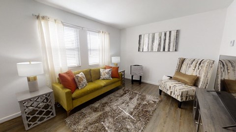 Modern Living Room at Coldwater Flats, Evansville, Indiana