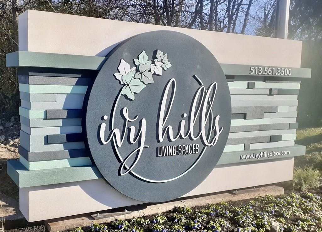 Property Signage at Ivy Hills Living Spaces, Cincinnati, OH