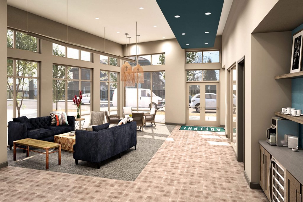 Large Lobby at Adelphi Quarter, Columbus, Ohio