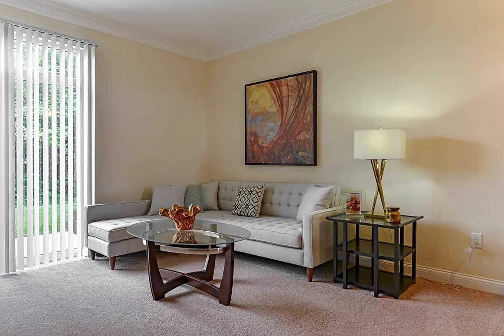 Living Room With Expansive Windows at Grove City Summit, Grove City, OH, 43123