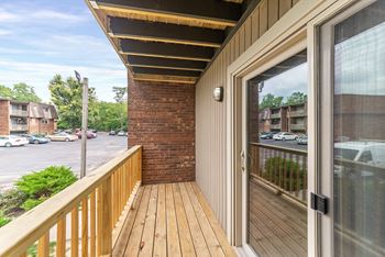 Spacious Balcony at Millcroft Apartments and Townhomes, Milford, OH, 45150