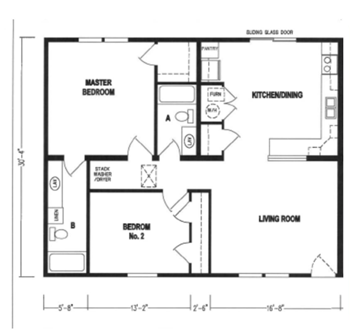 2 bed 2 bath floor plan 2 bed 2 bath floor planat Hangar Flats apartments, Batavia, Ohio - Photo Gallery 5