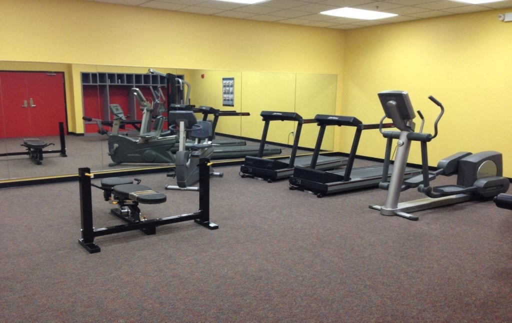 the gym in our new building is ready for you to use