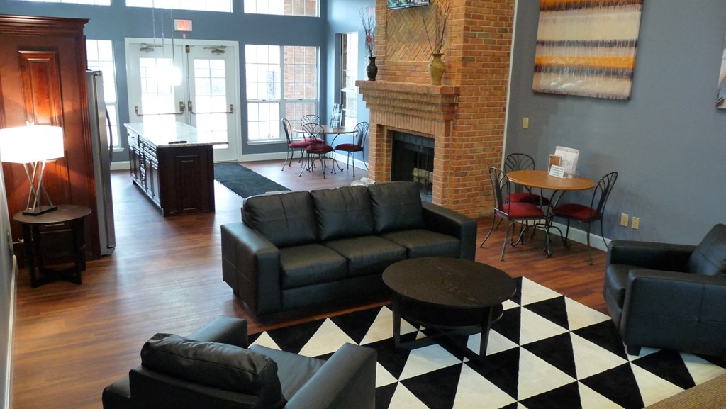 Clubroom With Fireplace at Indian Lookout, West Carrollton, Ohio