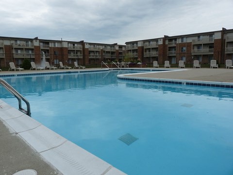 Swimming Pool And Relaxing Area at Lawrence Landing, Indianapolis, 46226