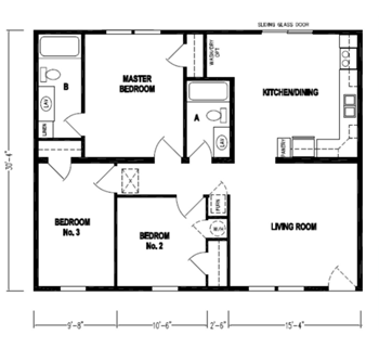 3 bed 2 bath floor plan 3 bed 2 bath floor planat Hangar Flats apartments, Batavia, 45103 - Photo Gallery 4