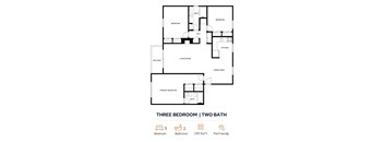 3 Bed 2 Bath Floorplan at Trails at Mariemont, Cincinnati