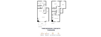 Three Bed 2.5 Bath Floorplan at Trails at Mariemont, Cincinnati, 45227
