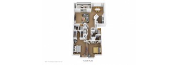 2 bed 2 bath floor plan F  at Wrights Point, Ft Wright, KY, 41011