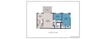 2 Bed 1.5 Bath Floor Plan at Congress Run, Ohio, 45215