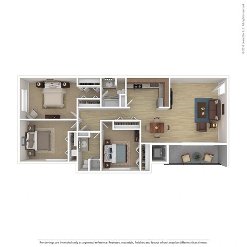 bedroom floor plan an in 2 bed 2 bath