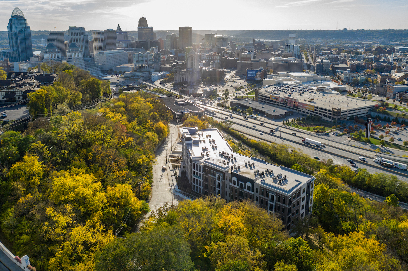 Aerial View at Adams Edge Apartments, Cincinnati, OH