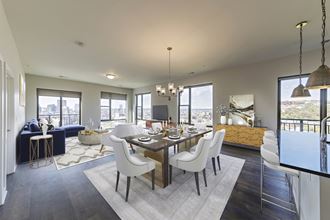 Dining Space at Adams Edge Apartments, Ohio, 45202 - Photo Gallery 5