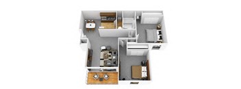 Floor Plan at Fox Run, Dayton, 45426