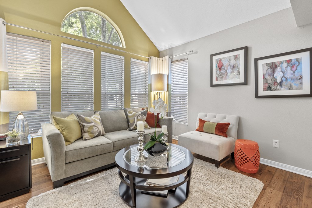 Bright Living Room at Regency Place, Raleigh, NC, 27606
