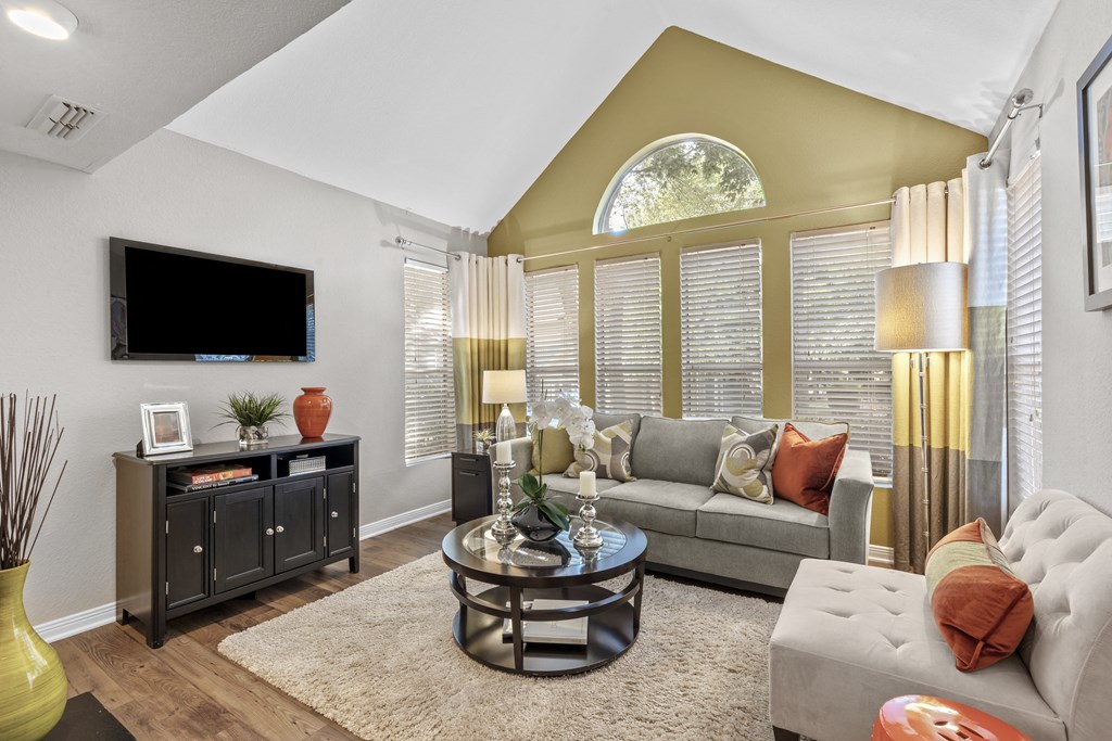 Living Room With TV at Regency Place, North Carolina