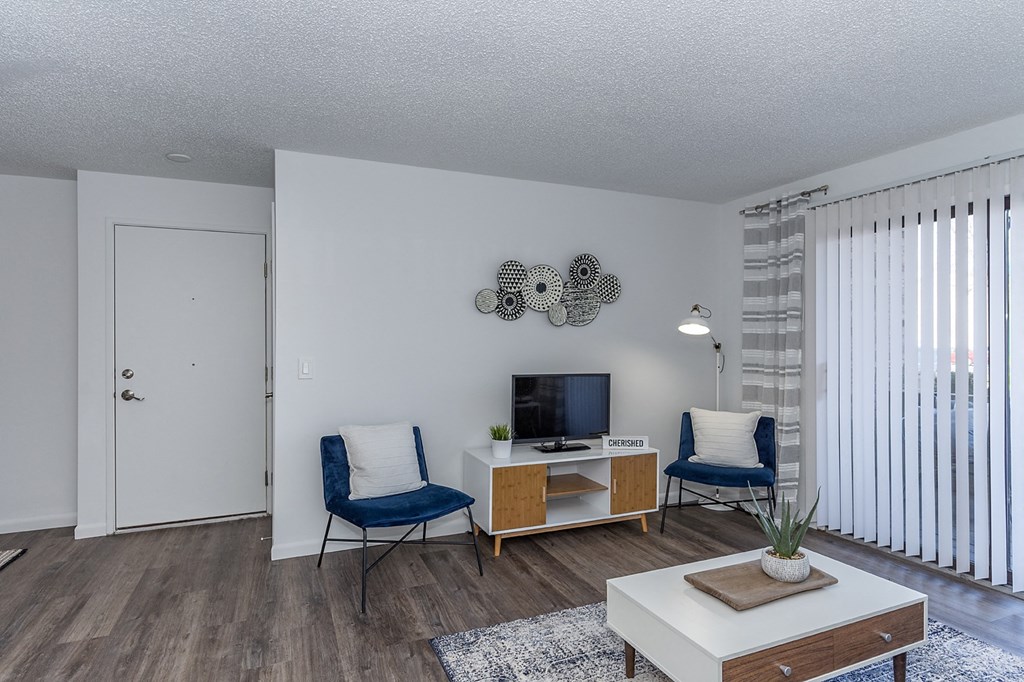 our apartments offer a living room with a tv