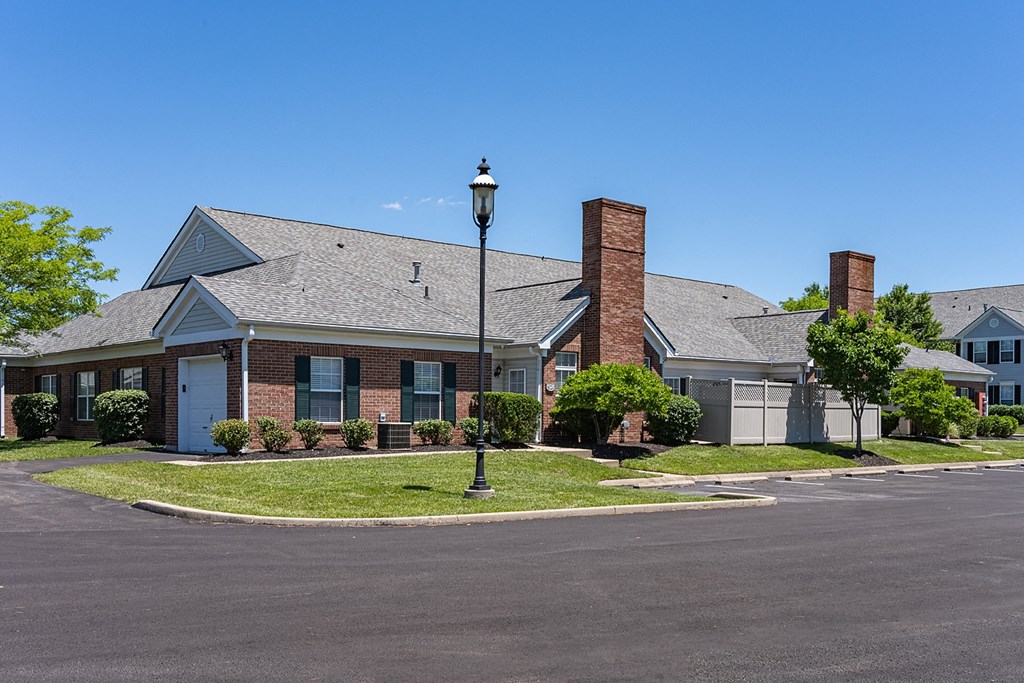 a house with a street lamp in front of it at Bishops Gate, Cincinnati, OH