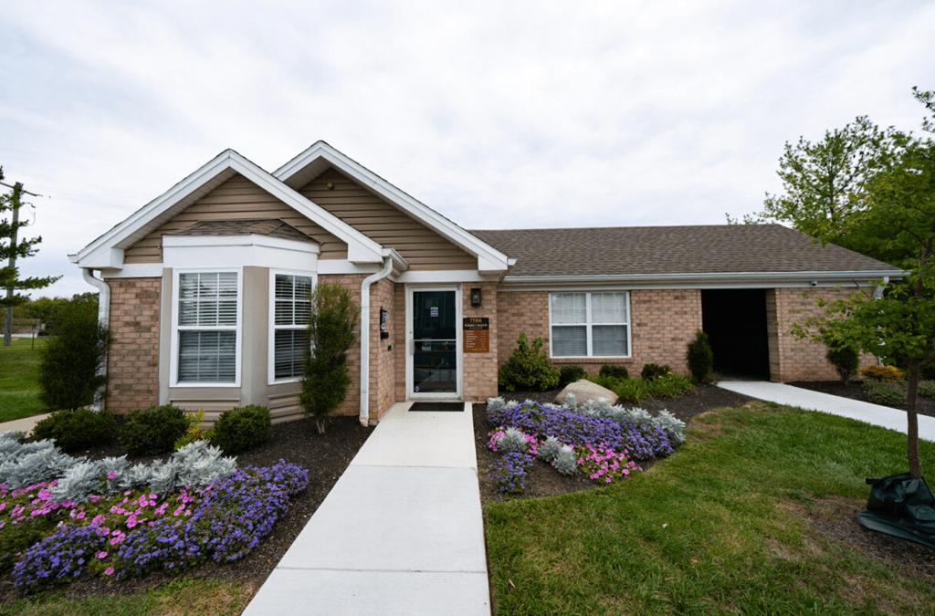 House with a sidewalk at Honey Creek, Greenwood, IN