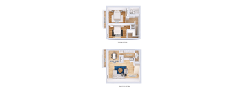 2 Bed 1 Bath Townhouse