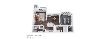 Collins Floor Plan at Regency Place, Raleigh, NC