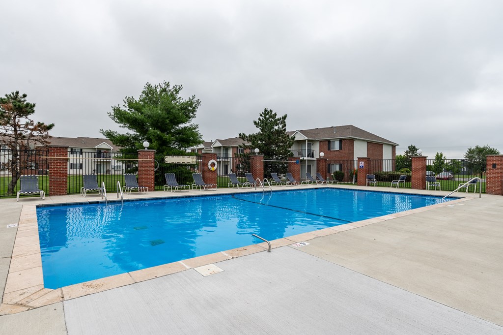 our apartments have a large swimming pool at our apartments at Crystal Glen Apartments, Findlay, 45840