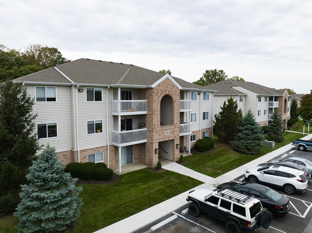 Aerial view of an apartments at Honey Creek, Indiana