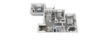 a 1 bedroom floor plan  1190 sq ft