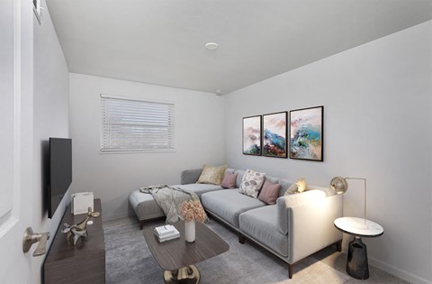 Living Room With Den at Coldwater Flats, Evansville