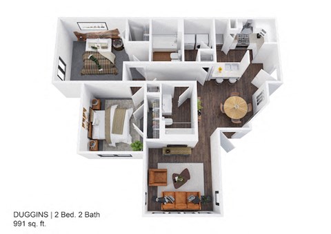 Duggins Floor Plan at Regency Place, Raleigh, North Carolina