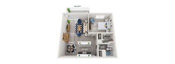 1 bed 1 bath A at The Heights Apartments, Cincinnati, 45220