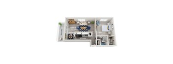 1 bed 1 bath B at The Heights Apartments, Cincinnati, Ohio