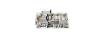 3 bed 2 bath A at The Heights Apartments, Cincinnati, 45220