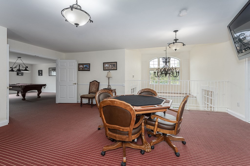 Wooden dining table chair and kitchen at Falls at Landen, Maineville, 45039