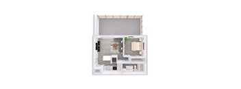 A white bathroom with a toilet, sink, and mirror.
