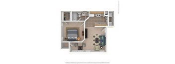 1 bed 1 bath at The Berryessa Apartments, Ohio