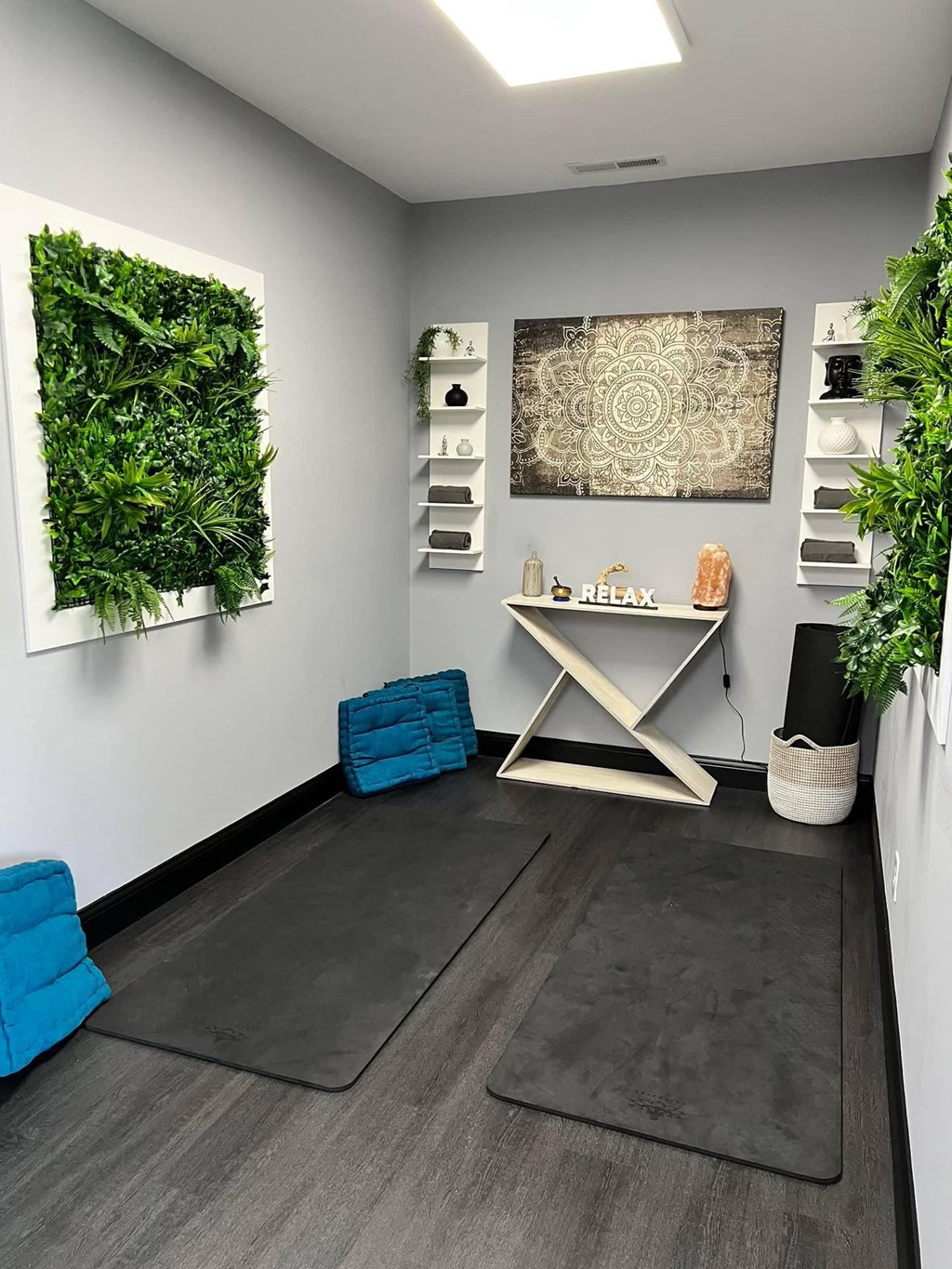 a room with a desk and plants on the wall at Ivy Hills Living Spaces, Ohio