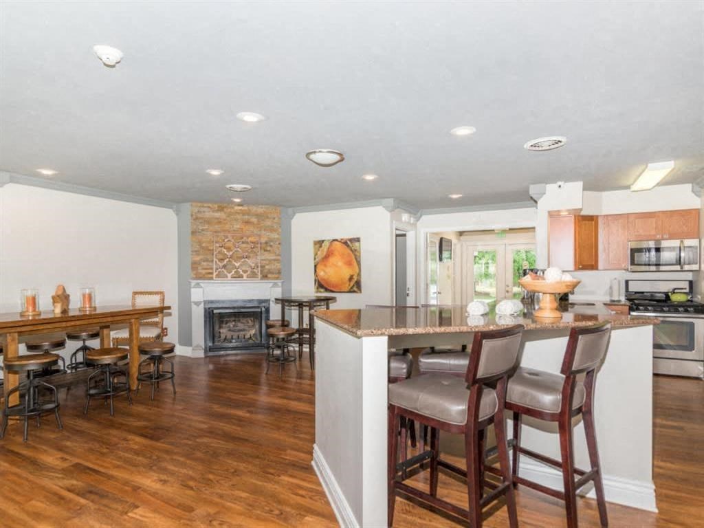 Furnished room with dining table and chair at Quail Run, Indiana, 47201