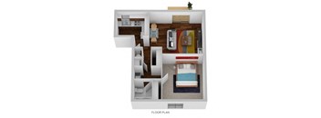 Floor Plan at Indian Creek Apartments*, Cincinnati, Ohio