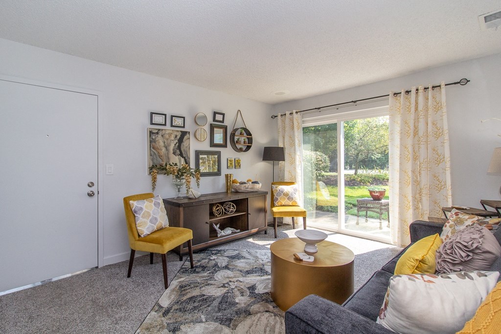 Modern Living Room at Timber Glen Apartments, Batavia, OH