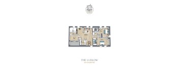 A floor plan of a property called The Ludlow with 1200 square feet.