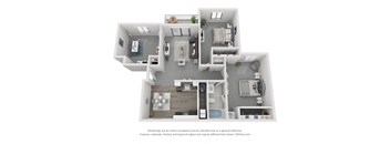 a floor plan of a bedroom apartment