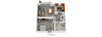 Merrick Place 1Bed 1Bath 625 Sq ft at Merrick Place, Lexington, Kentucky