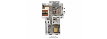 Merrick Place 1Bed 1Bath 652 Sq ft at Merrick Place, Lexington, KY