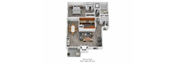 Merrick Place 1Bed 1Bath 828 Sq ft at Merrick Place, Lexington, 40502