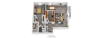 Merrick Place 1Bed 1Bath 902 Sq ft at Merrick Place, Lexington, Kentucky