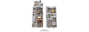 Merrick Place 2Bed 15Bath 1003 Sq ft at Merrick Place, Kentucky, 40502