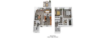 Merrick Place 2Bed 15Bath 1018 Sq ft at Merrick Place, Lexington, KY, 40502